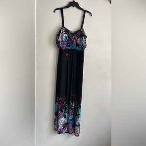 Torrid Black Floral Maxi Dress